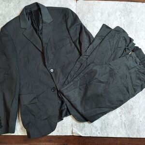 Boys Dark Gray 2 Piece Suit